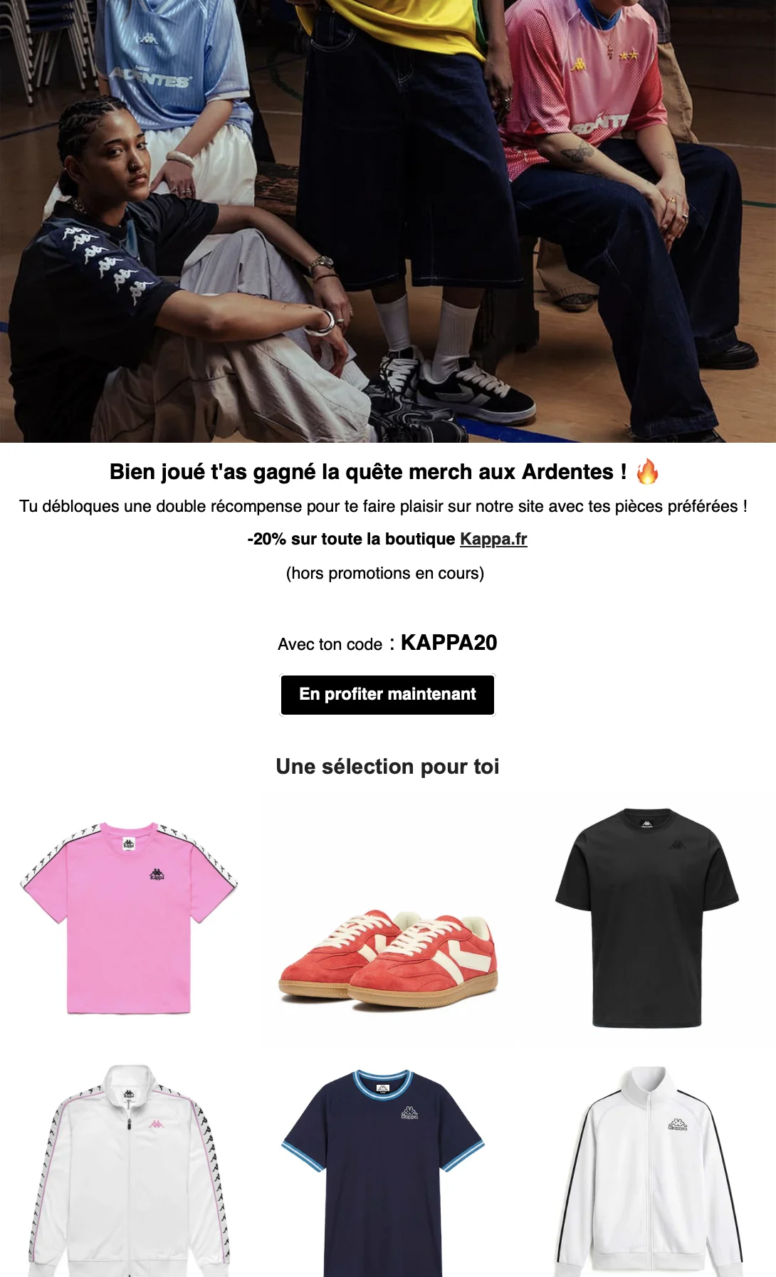 Kappa reward code and mailing